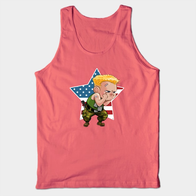 Lil' Street Fightin' Soldier Tank Top by ArtbyRichard